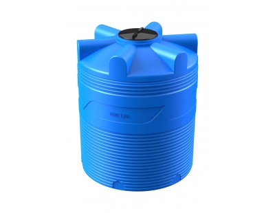 Емкость цилиндрическая вертикальная V 1000, 1 000 л, цвет синий (POLIMER GROUP)